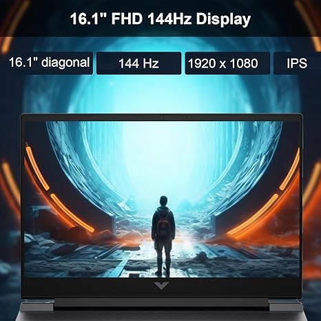 HP Victus 16.1 Ryzen 7 RTX 4070 Premium Gaming Laptop, 16.1" FHD 144Hz, AMD Ryzen 7 8845HS (Beats i7-1355U), NVIDIA GeForce RTX 4070, 64GB DDR5 RAM, 2TB SSD, HDMI, Wi-Fi 6, Windows 11 Pro